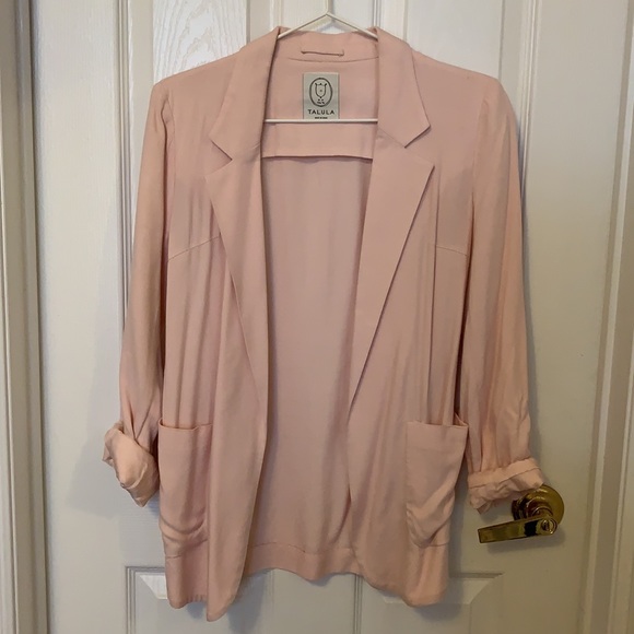 🌸 Aritzia Talula Pink Kent Blazer - Picture 2 of 3